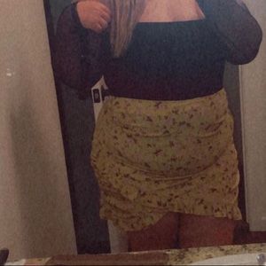 Mini skirt and top set